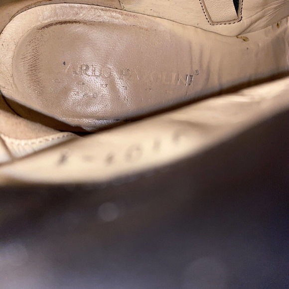 Carlo Pazolini Anke Boot Bootie Black Round Toe Side Zip Block Heel Gold… - Picture 11 of 13